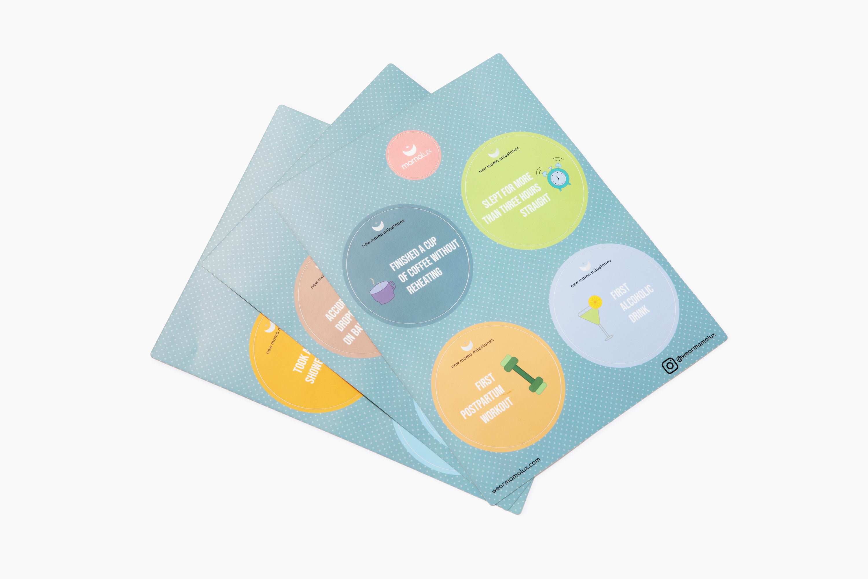 New Mama Milestones Sticker Pack